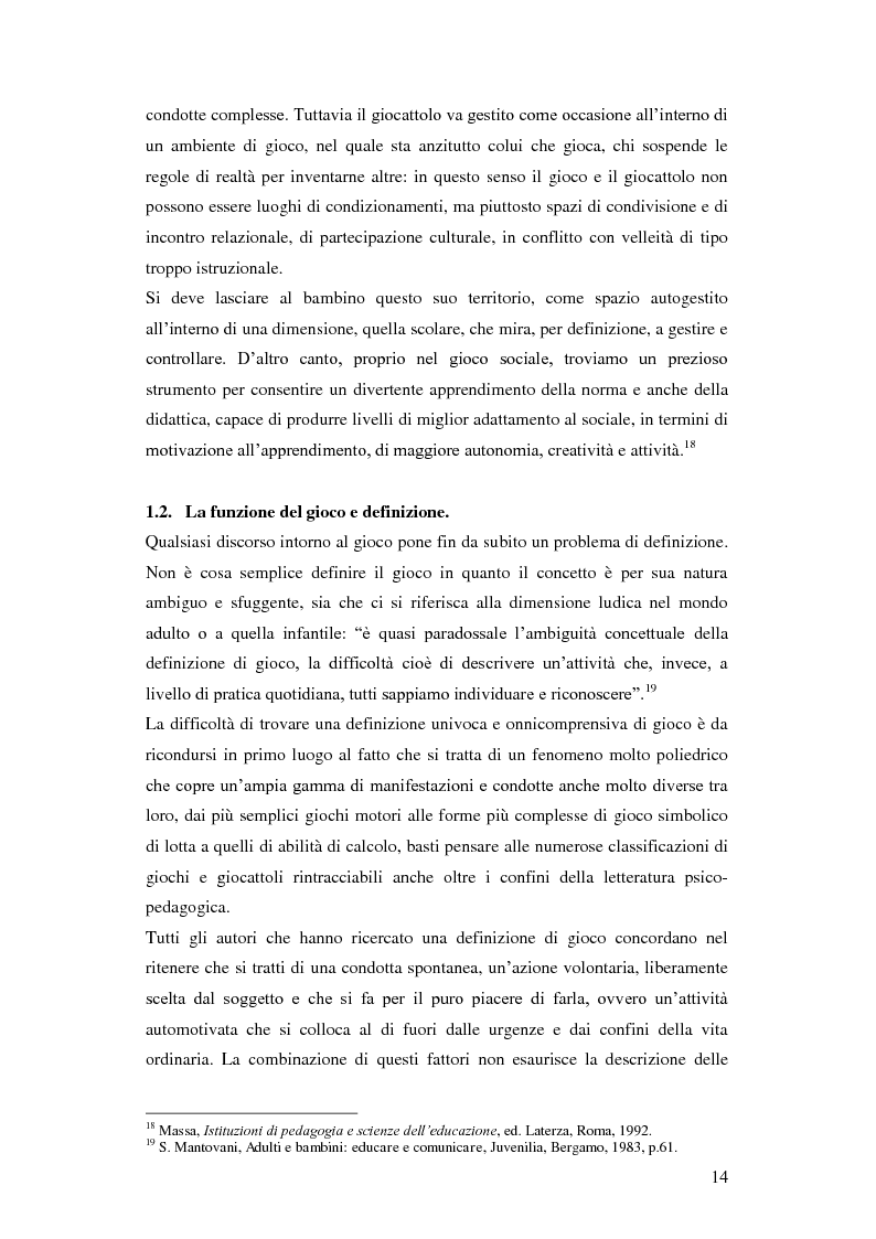 Anteprima della tesi: Forme e metodi del gioco didattico nella scuola primaria, Pagina 10