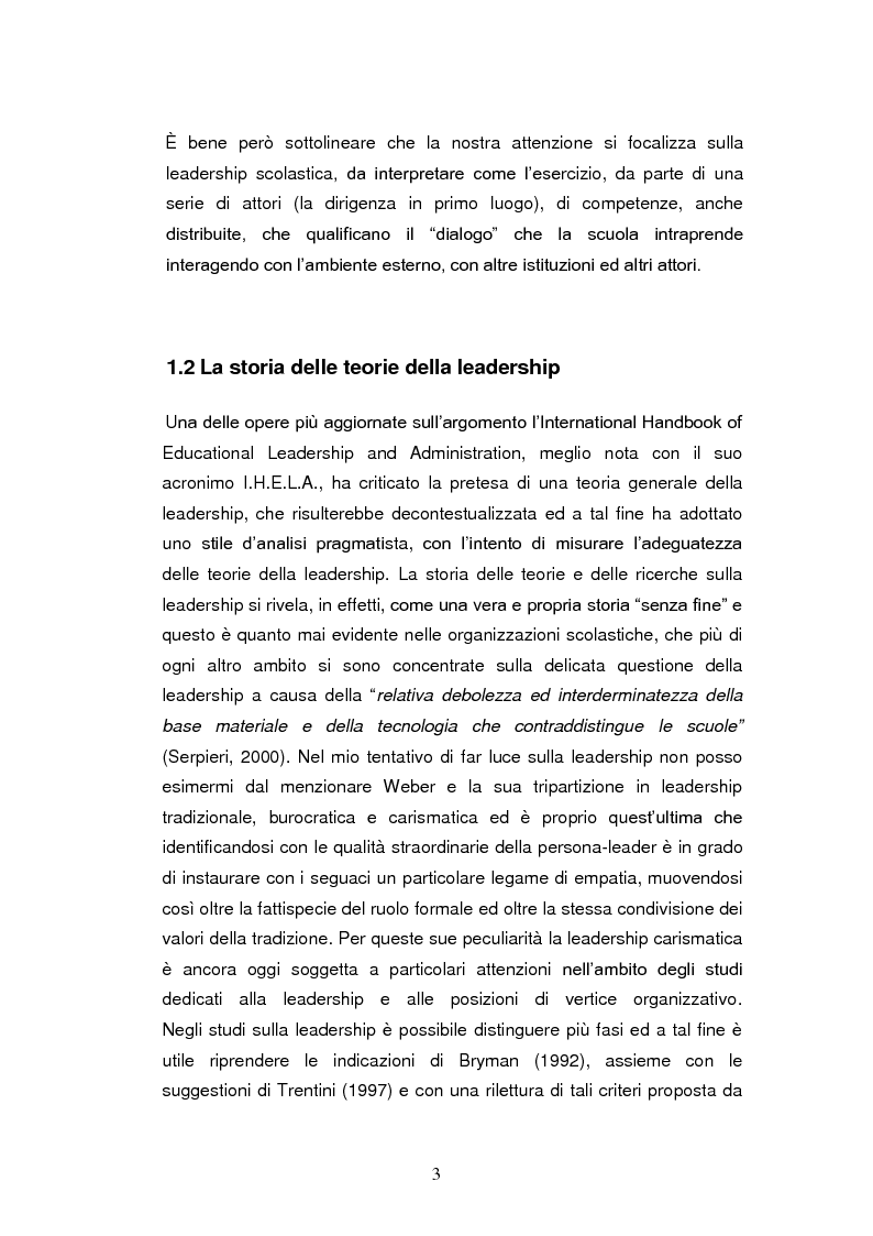 Anteprima della tesi: Leadership Femminile: il ruolo delle donne nei sistemi educativi, post autonomia scolastica, Pagina 2