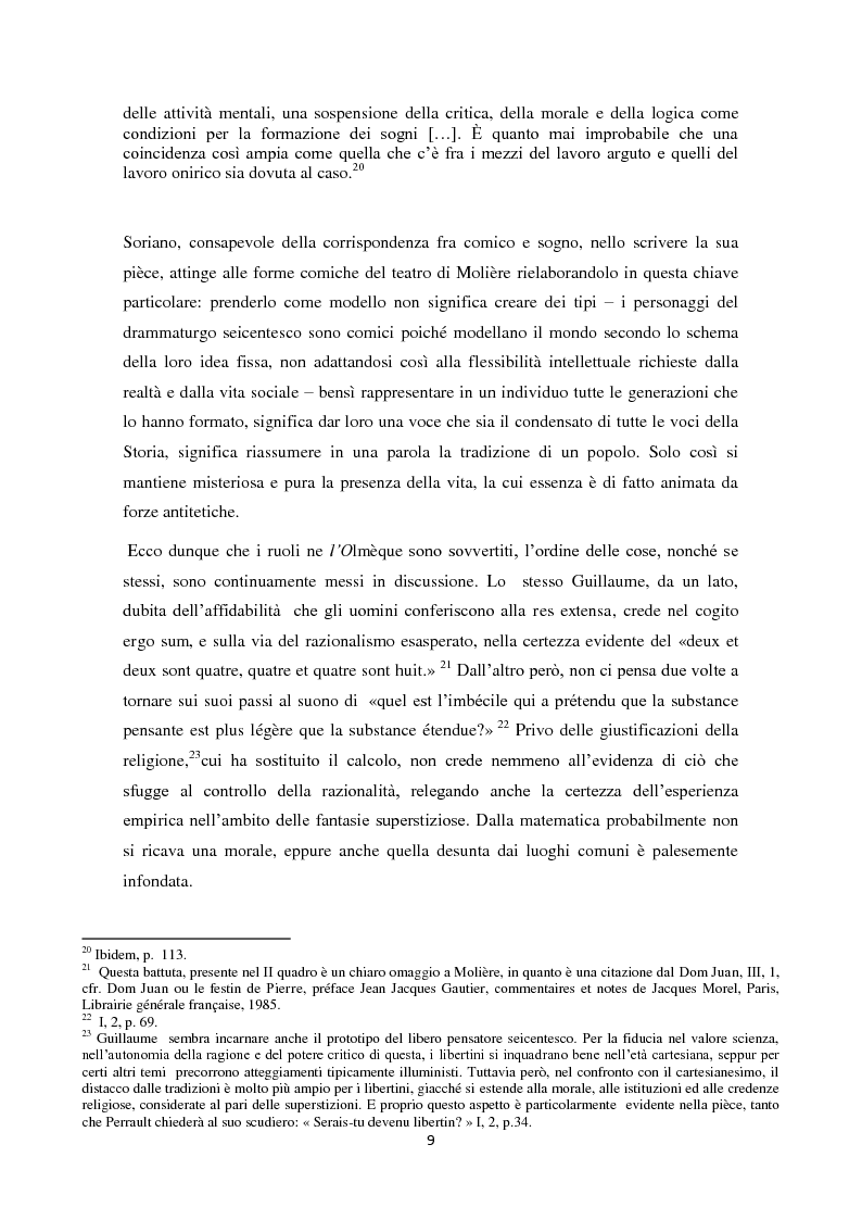 Anteprima della tesi: Per una traduzione de L'Olmèque ou les fautes d'orthographe, pièce in III atti e 12 quadri di Marc Soriano, Pagina 8
