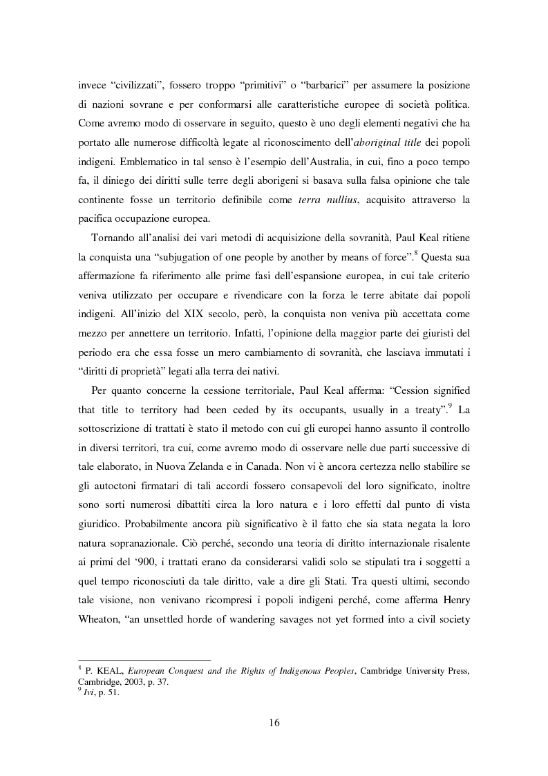 Anteprima della tesi: Il concetto di aboriginal title negli ordinamenti di derivazione anglosassone. Principi costituzionali ed evoluzione giurisprudenziale in Nuova Zelanda e Canada, Pagina 10