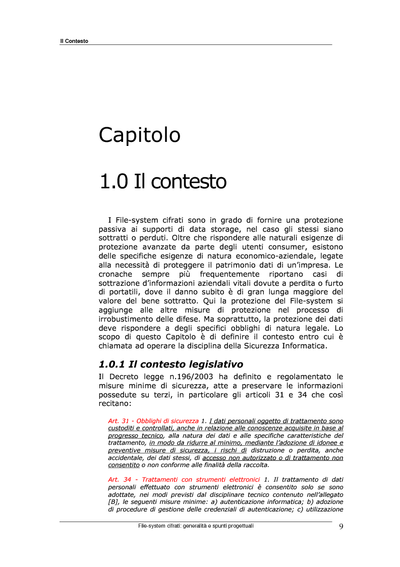 Anteprima della tesi: File System cifrati: generalità e spunti progettuali, Pagina 7