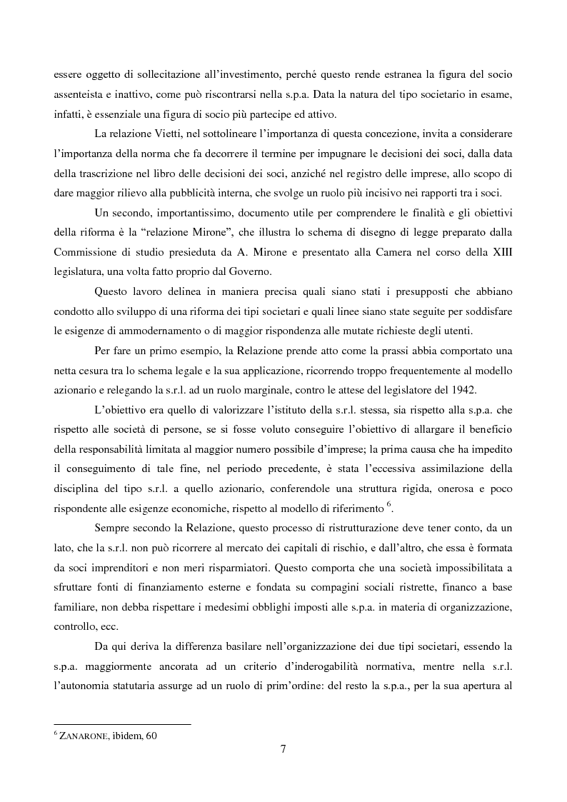 Anteprima della tesi: Le decisioni extra assembleari nella società a responsabilità limitata, Pagina 5