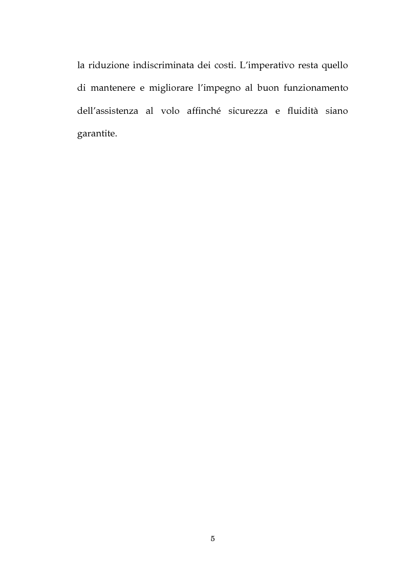 Anteprima della tesi: Il benchmarking degli Air National Service Provider in Europa, Pagina 5