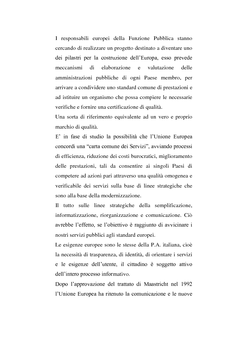 Anteprima della tesi: Comunicazione Pubblica: esperienze di organizzazione e formazione, Pagina 14
