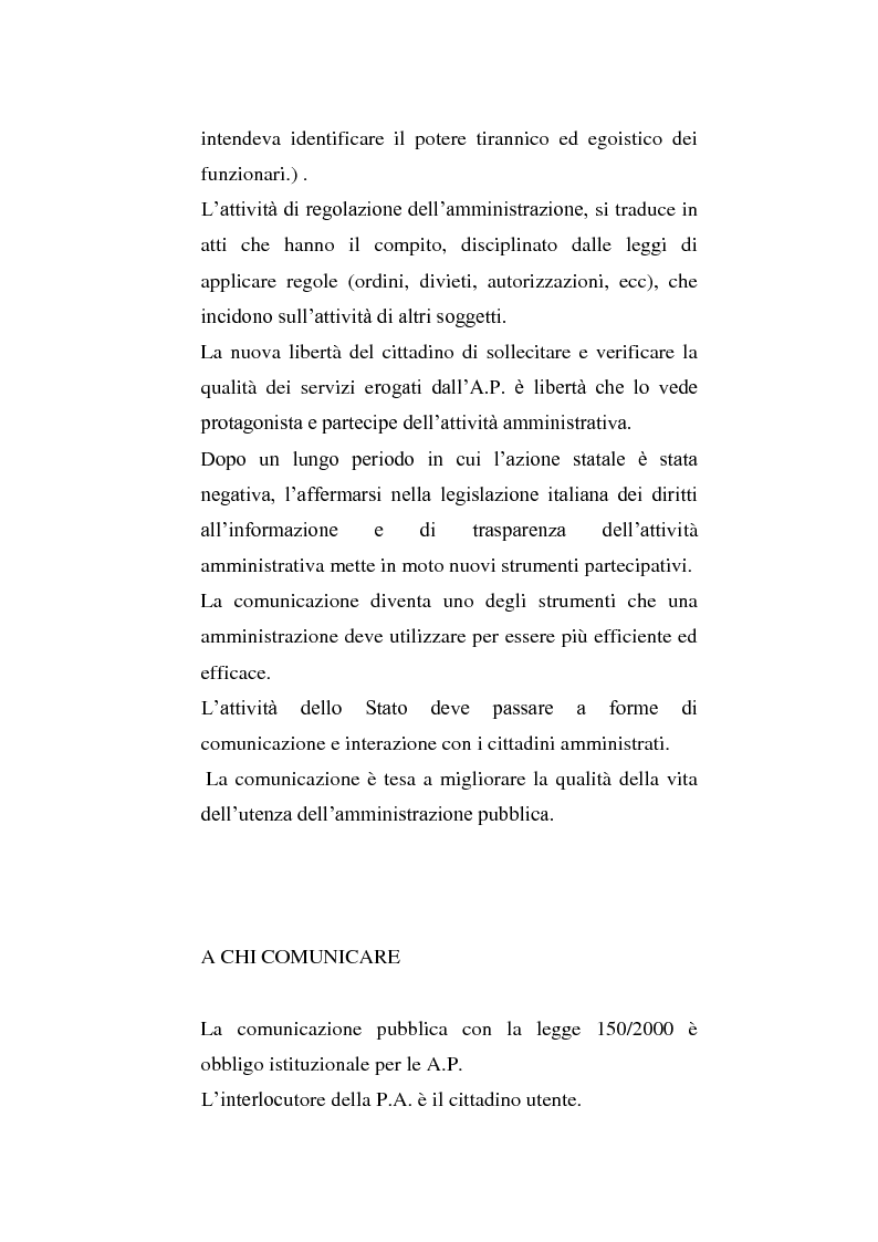 Anteprima della tesi: Comunicazione Pubblica: esperienze di organizzazione e formazione, Pagina 9