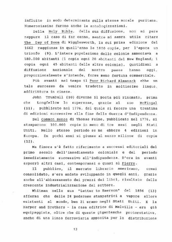 Anteprima della tesi: La fortuna editoriale e la fortuna critica del Pierre di Herman Melville, Pagina 13
