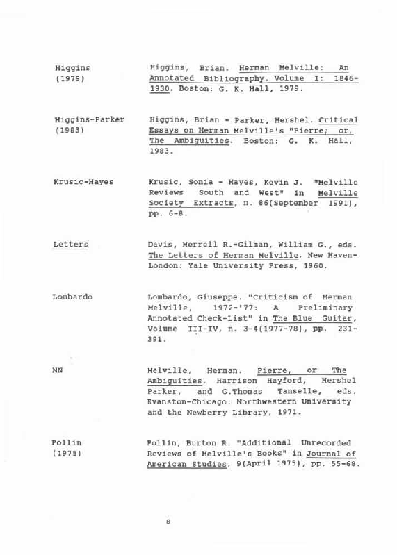 Anteprima della tesi: La fortuna editoriale e la fortuna critica del Pierre di Herman Melville, Pagina 8