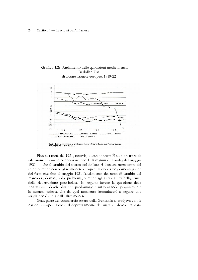 Anteprima della tesi: Inflazione tedesca dal 1914 al 1924 (periodo del 2° Reich), Pagina 14