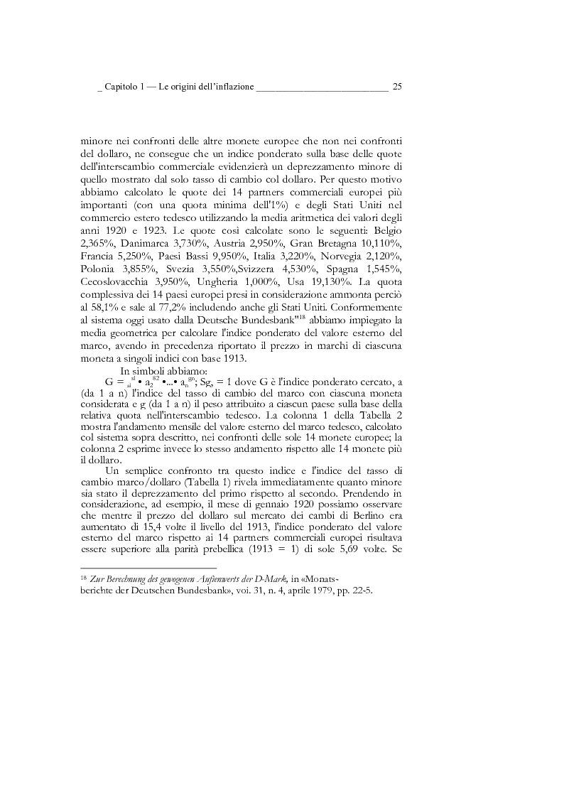 Anteprima della tesi: Inflazione tedesca dal 1914 al 1924 (periodo del 2° Reich), Pagina 15