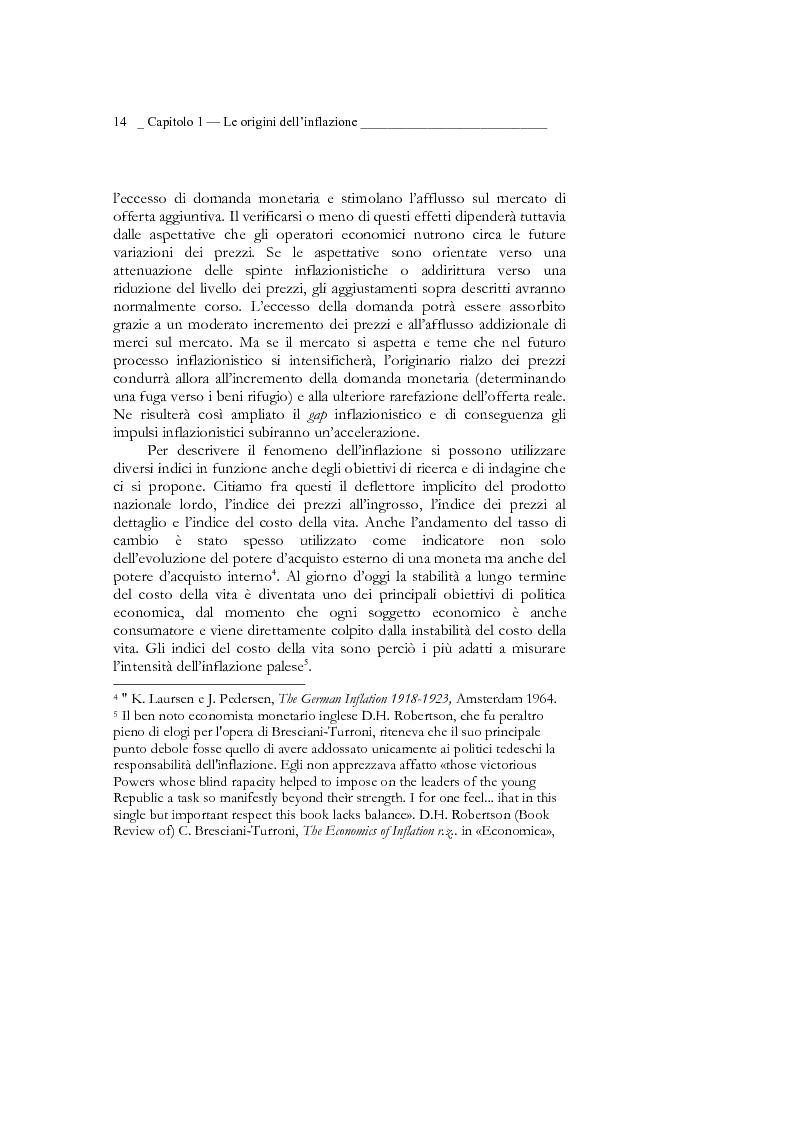 Anteprima della tesi: Inflazione tedesca dal 1914 al 1924 (periodo del 2° Reich), Pagina 4