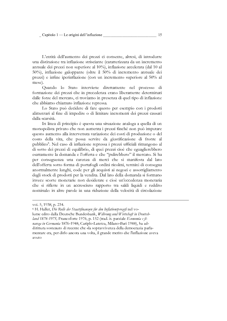 Anteprima della tesi: Inflazione tedesca dal 1914 al 1924 (periodo del 2° Reich), Pagina 5