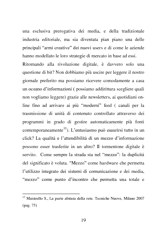 Anteprima della tesi: Contest Revolution. La creatività dei “nuovi utenti” al servizio delle aziende, Pagina 13