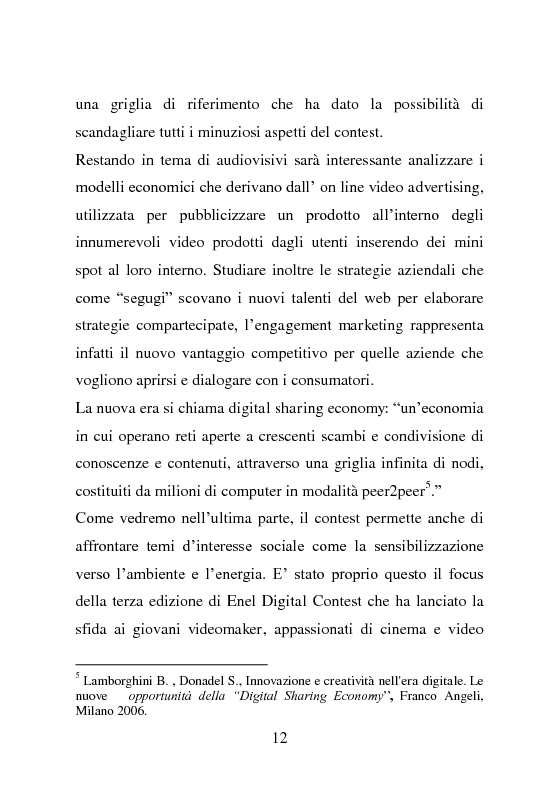 Anteprima della tesi: Contest Revolution. La creatività dei “nuovi utenti” al servizio delle aziende, Pagina 6