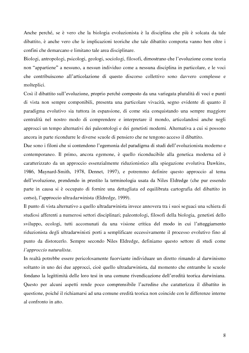 Anteprima della tesi: Naturalizzazioni e forme di biopolitica. Evoluzionismi, natura umana e suoi processi di politicizzazione., Pagina 2