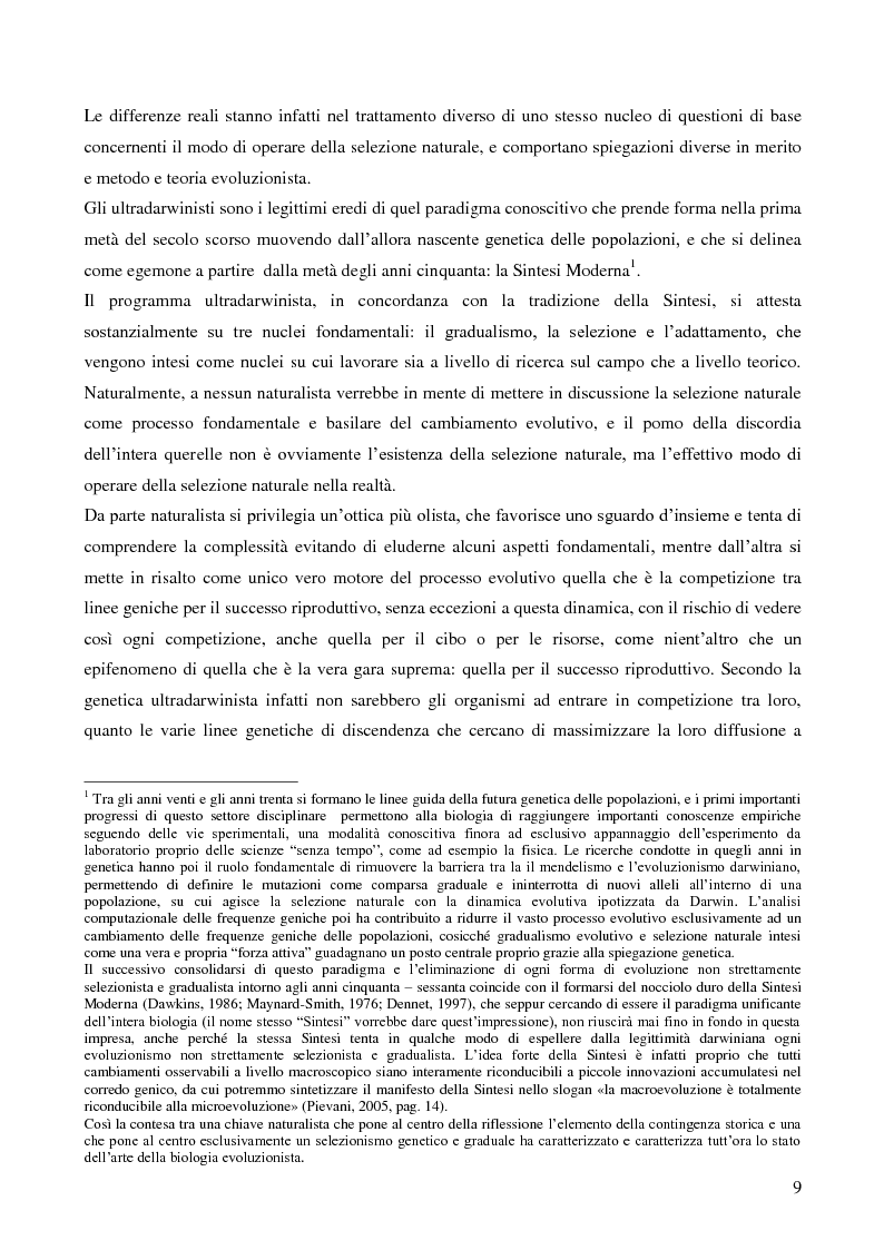 Anteprima della tesi: Naturalizzazioni e forme di biopolitica. Evoluzionismi, natura umana e suoi processi di politicizzazione., Pagina 3