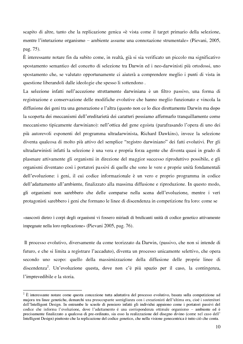 Anteprima della tesi: Naturalizzazioni e forme di biopolitica. Evoluzionismi, natura umana e suoi processi di politicizzazione., Pagina 4