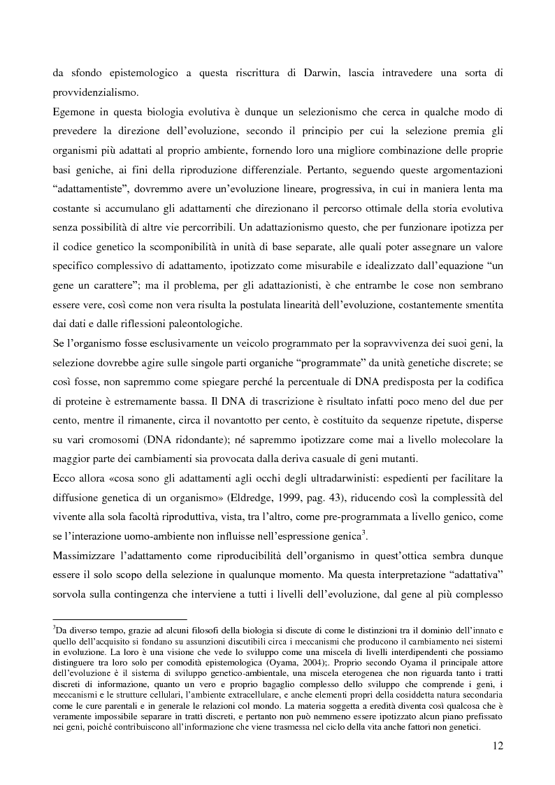 Anteprima della tesi: Naturalizzazioni e forme di biopolitica. Evoluzionismi, natura umana e suoi processi di politicizzazione., Pagina 6