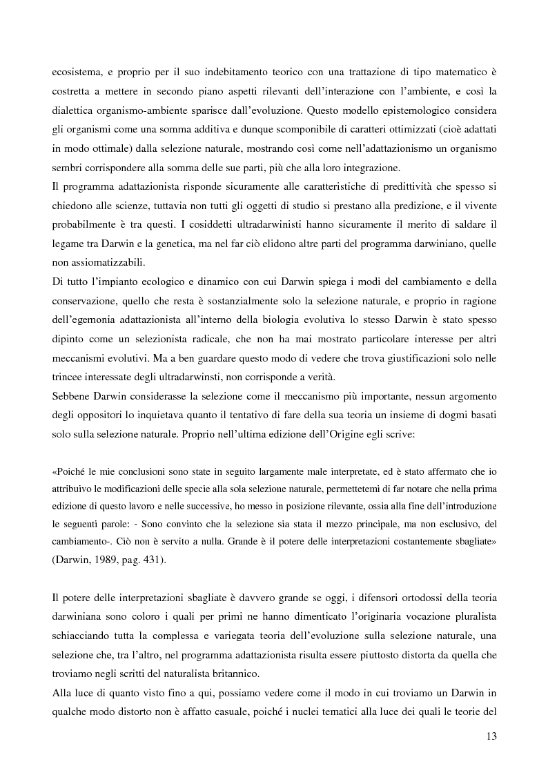 Anteprima della tesi: Naturalizzazioni e forme di biopolitica. Evoluzionismi, natura umana e suoi processi di politicizzazione., Pagina 7