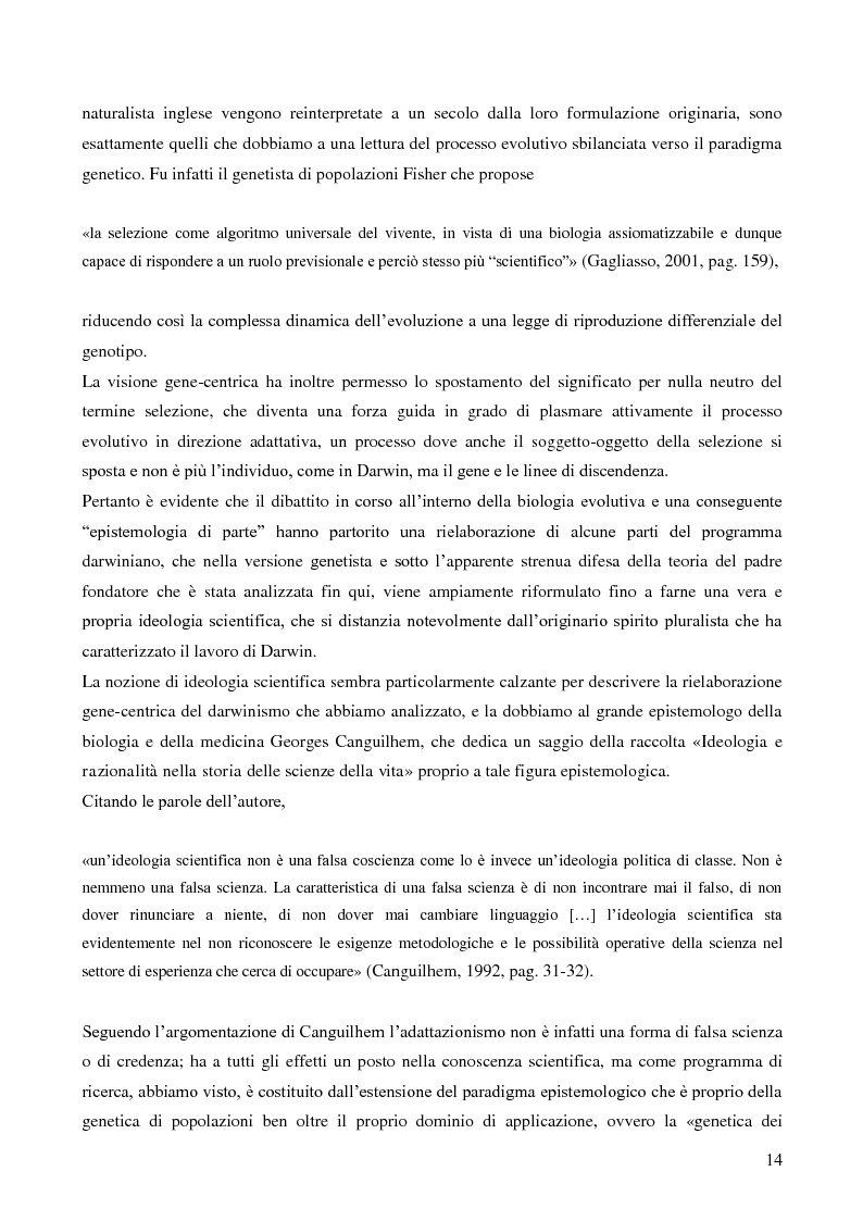 Anteprima della tesi: Naturalizzazioni e forme di biopolitica. Evoluzionismi, natura umana e suoi processi di politicizzazione., Pagina 8