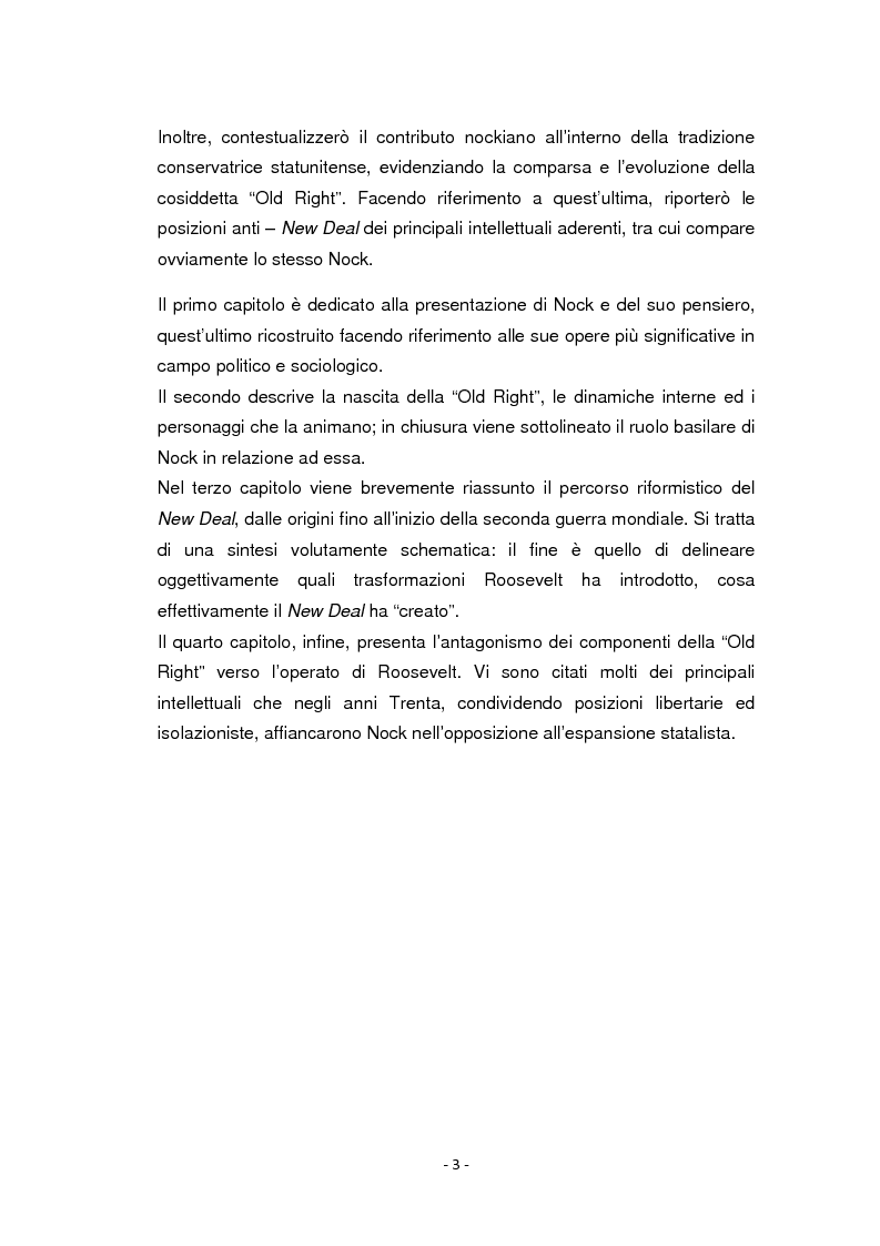 Anteprima della tesi: Albert Jay Nock: una voce della ''Old Right'' contro il New Deal, Pagina 2