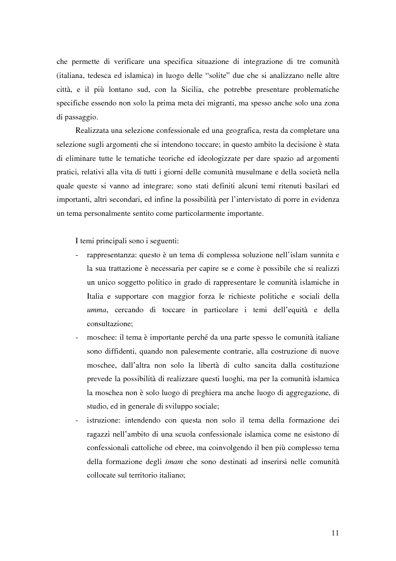 Anteprima della tesi: Comunità musulmane e politica nell'Italia della "seconda Repubblica", Pagina 5