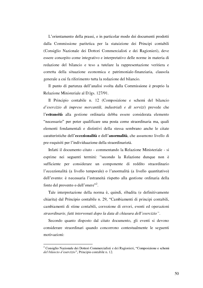 Anteprima della tesi: I componenti straordinari di reddito nell'informativa di bilancio, Pagina 2