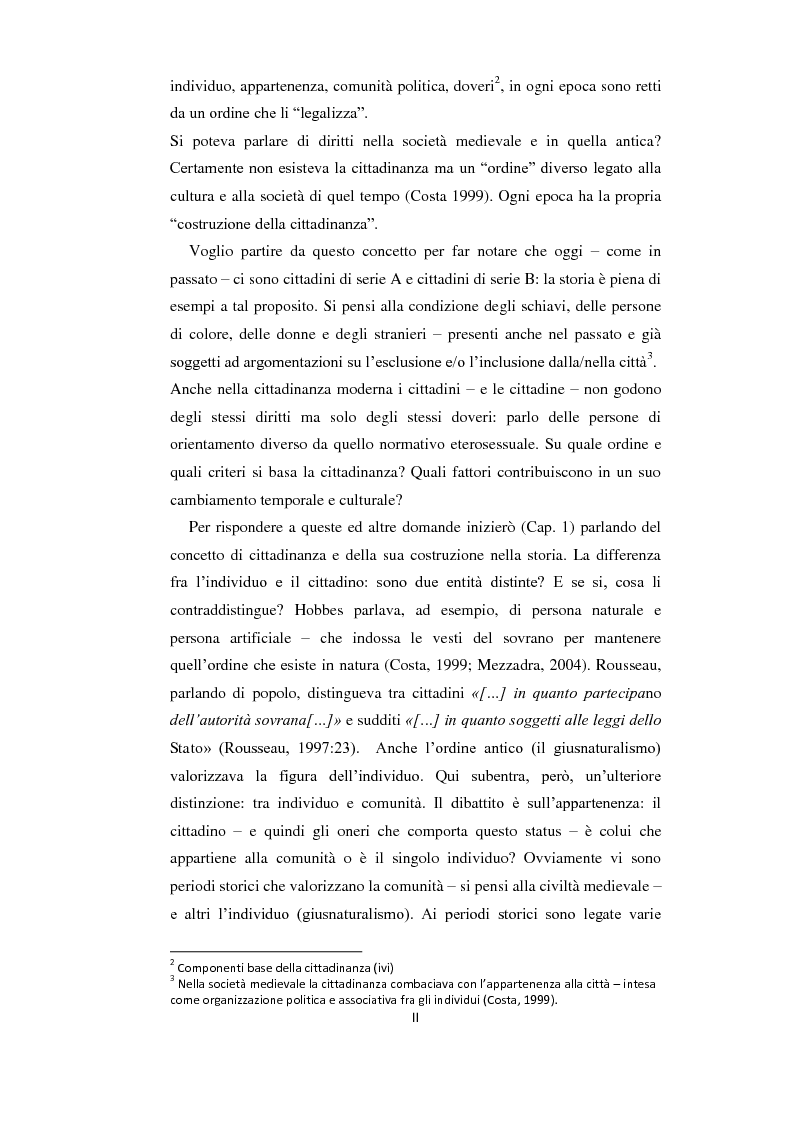 Anteprima della tesi: Cittadinanza, politiche sociali e omosessualità: evoluzioni e prospettive, Pagina 2