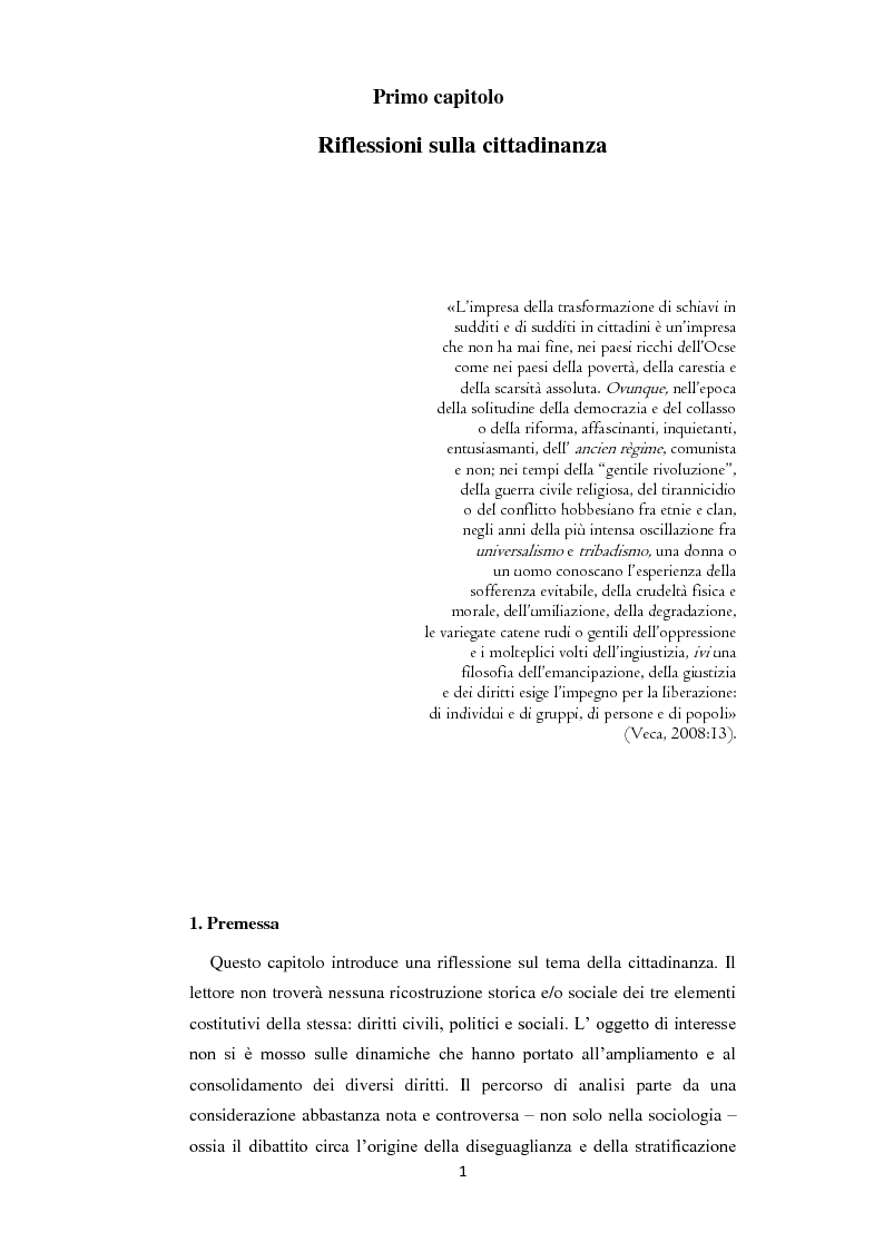 Anteprima della tesi: Cittadinanza, politiche sociali e omosessualità: evoluzioni e prospettive, Pagina 5