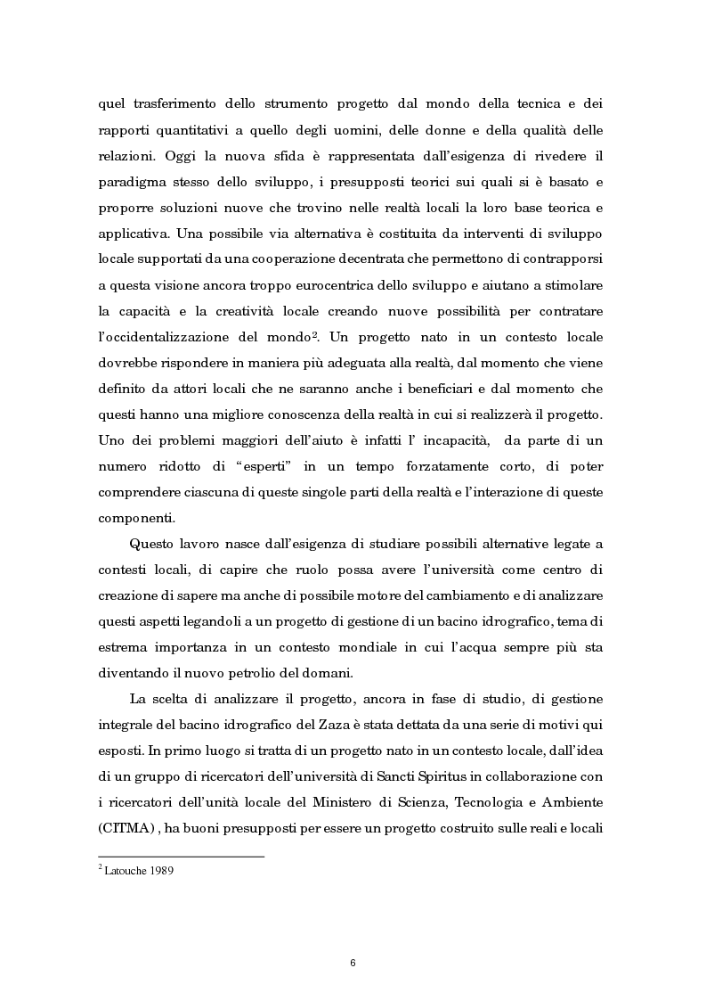 Anteprima della tesi: Un progetto integrale di gestione integrata: il bacino idrografico del Zaza a Cuba, Pagina 2