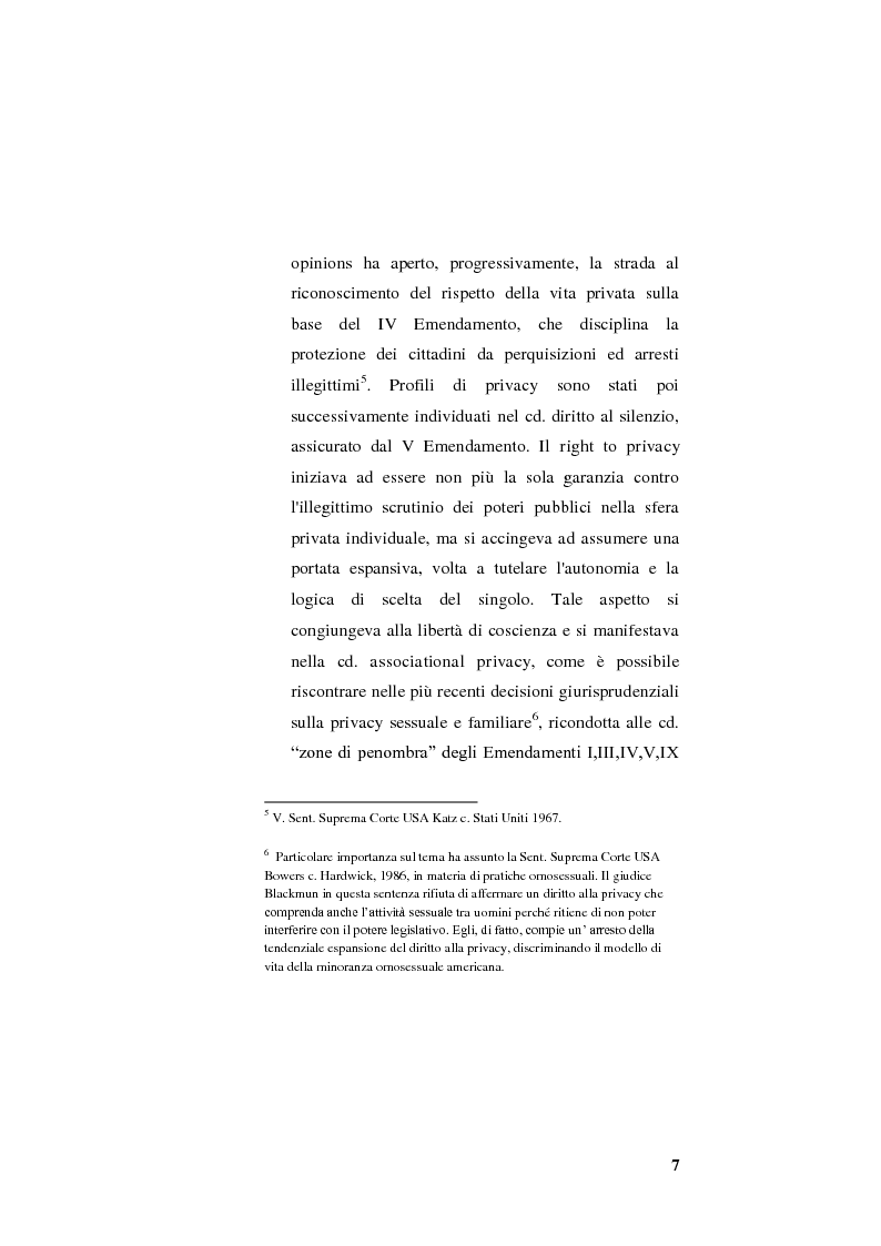 Anteprima della tesi: La legislazione sulla privacy, Pagina 7