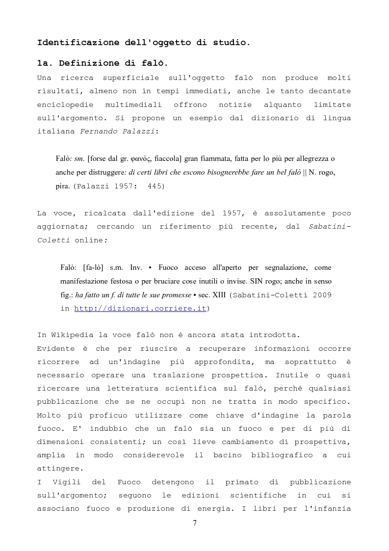 Anteprima della tesi: Antropologia del falò come evento spettacolare, Pagina 6