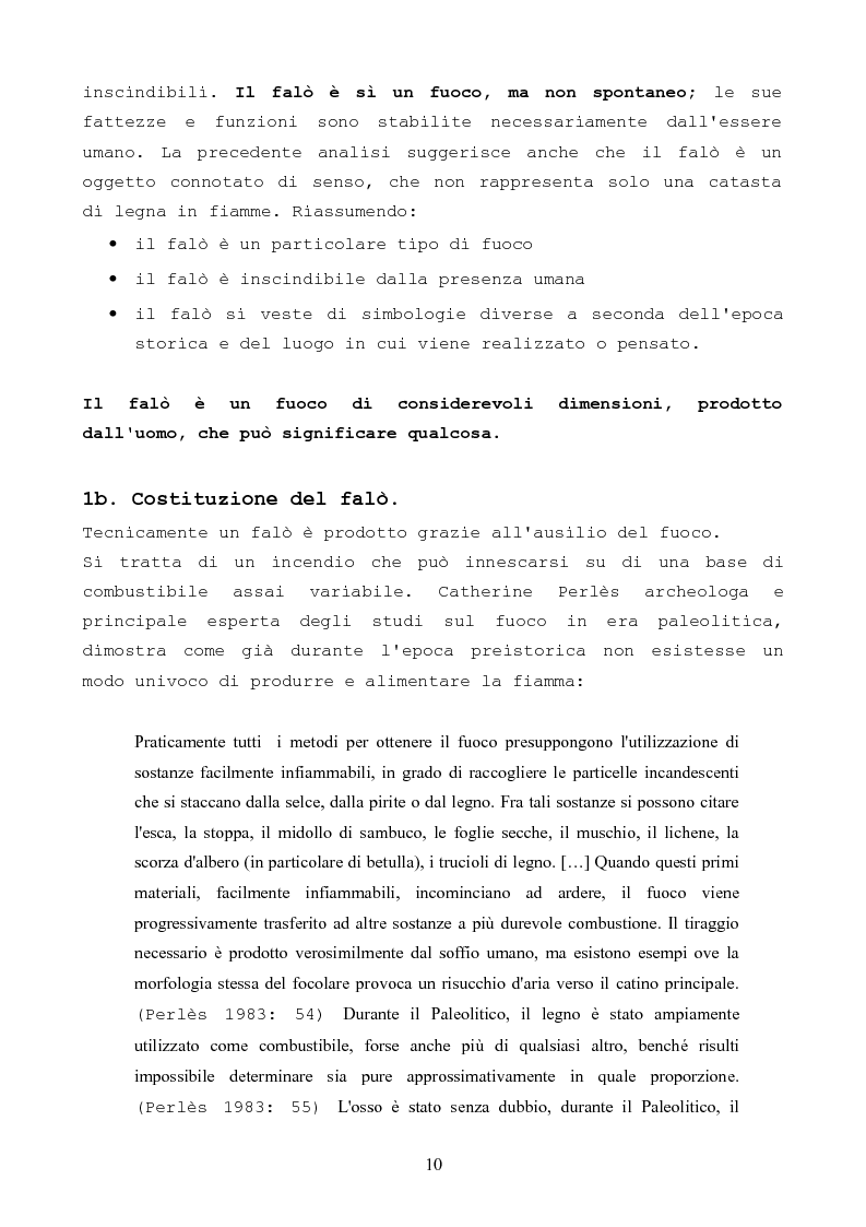 Anteprima della tesi: Antropologia del falò come evento spettacolare, Pagina 9
