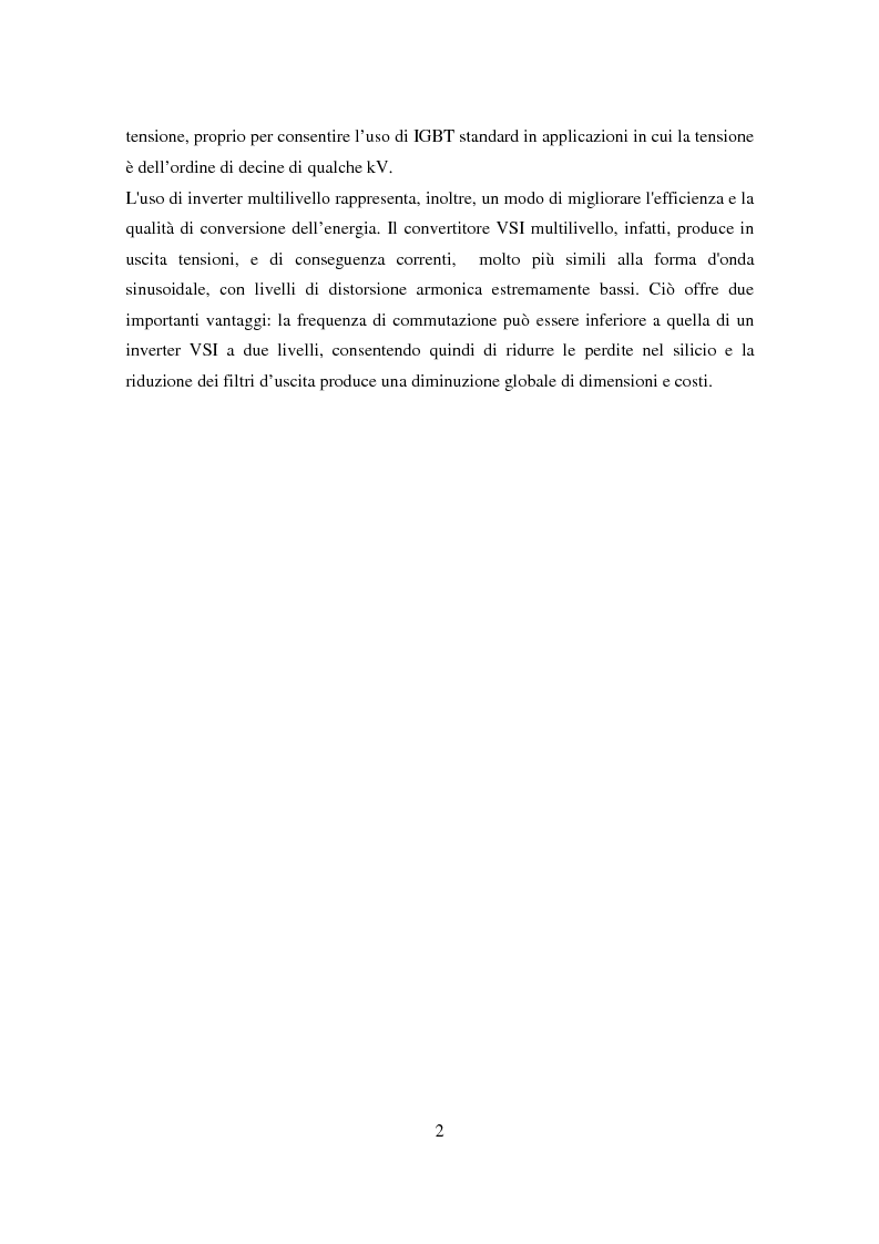 Anteprima della tesi: Analisi e simulazione di un convertitore a tre livelli per applicazioni di potenza, Pagina 2