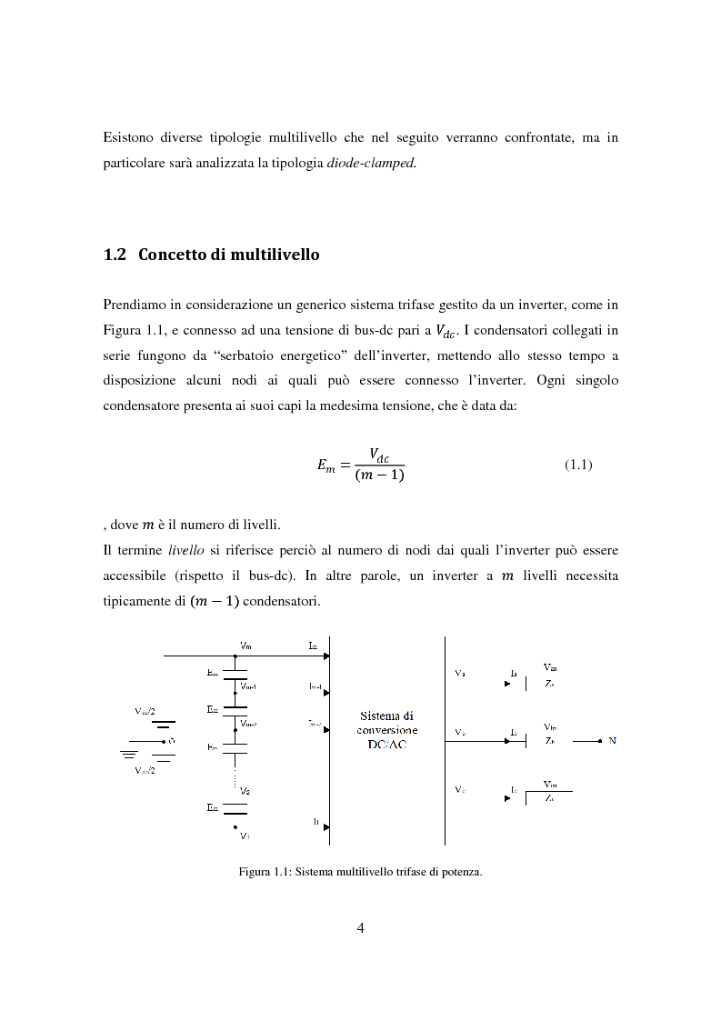 Anteprima della tesi: Analisi e simulazione di un convertitore a tre livelli per applicazioni di potenza, Pagina 4