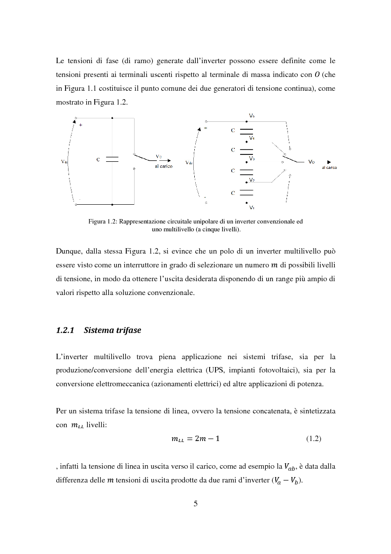 Anteprima della tesi: Analisi e simulazione di un convertitore a tre livelli per applicazioni di potenza, Pagina 5