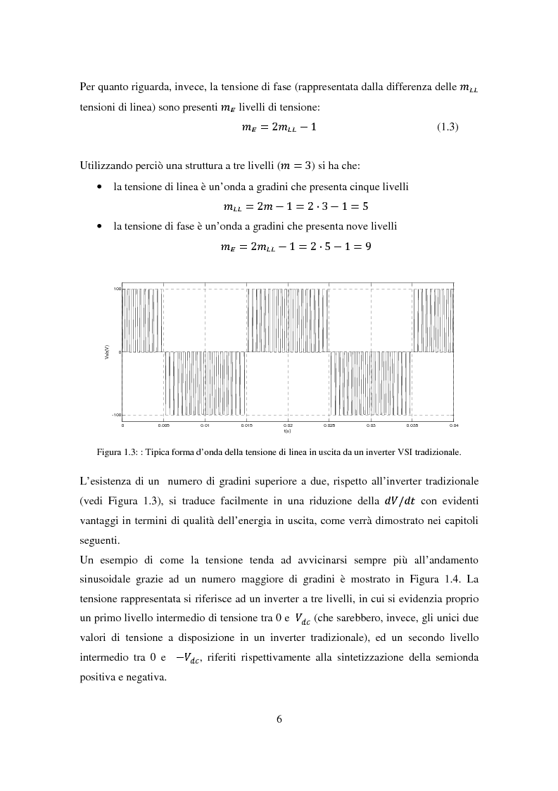 Anteprima della tesi: Analisi e simulazione di un convertitore a tre livelli per applicazioni di potenza, Pagina 6