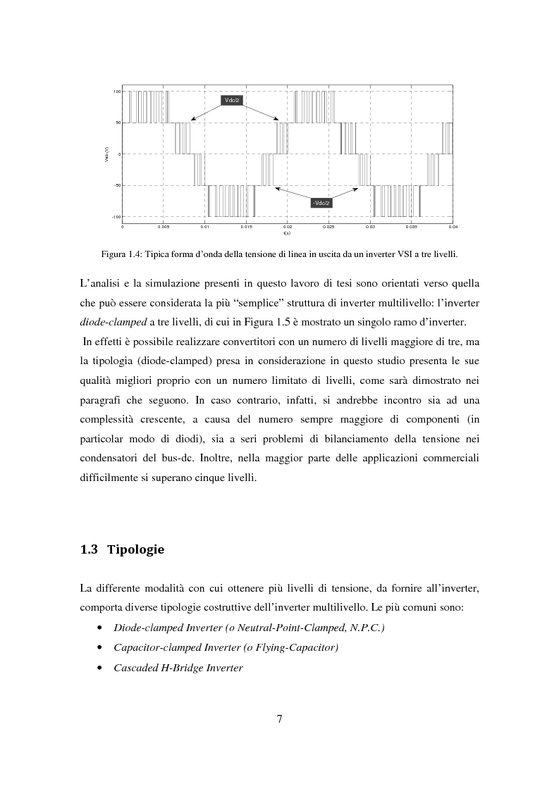 Anteprima della tesi: Analisi e simulazione di un convertitore a tre livelli per applicazioni di potenza, Pagina 7