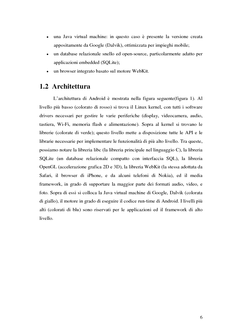Anteprima della tesi: Progettazione e sviluppo di un’applicazione di recommendation per dispositivi mobili tramite la piattaforma Android, Pagina 2
