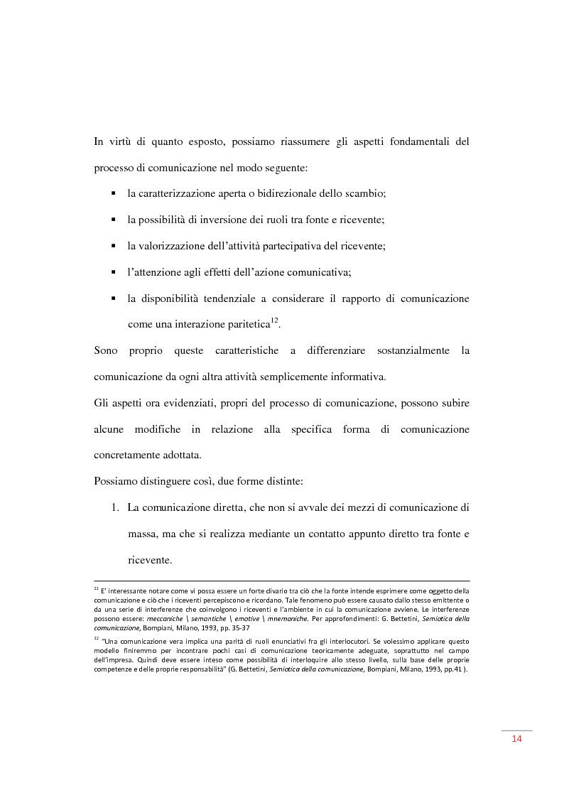 Anteprima della tesi: Web 2.0 e i nuovi strumenti di comunicazione interna aziendale, Pagina 14