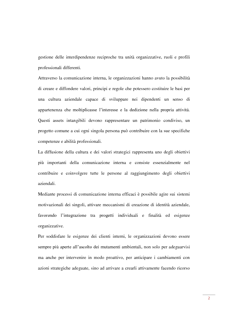 Anteprima della tesi: Web 2.0 e i nuovi strumenti di comunicazione interna aziendale, Pagina 2