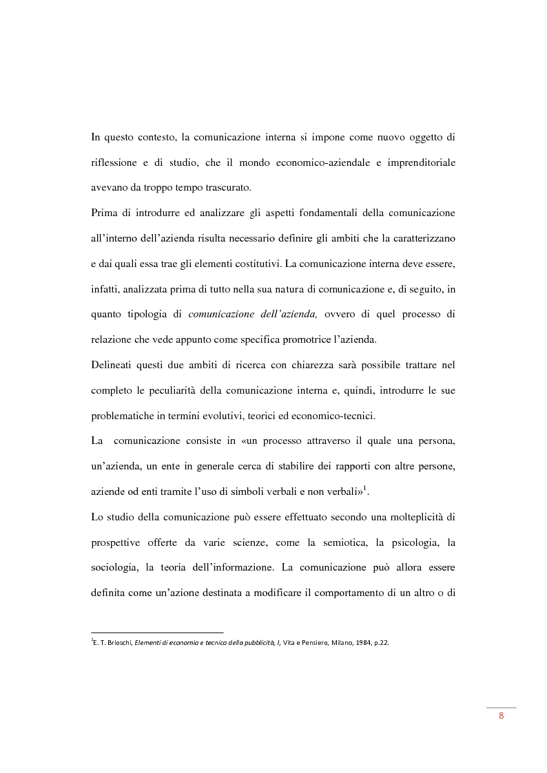 Anteprima della tesi: Web 2.0 e i nuovi strumenti di comunicazione interna aziendale, Pagina 8
