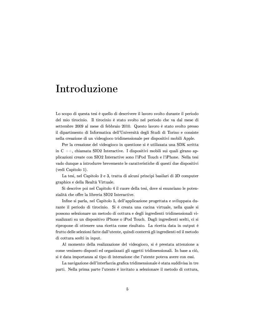 Anteprima della tesi: SIO2 Interactive, 3D game engine per la progettazione di un videogame per dispositivi mobili Apple, Pagina 2