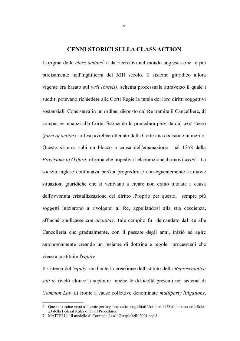 Anteprima della tesi: L'azione di classe risarcitoria italiana, Pagina 4