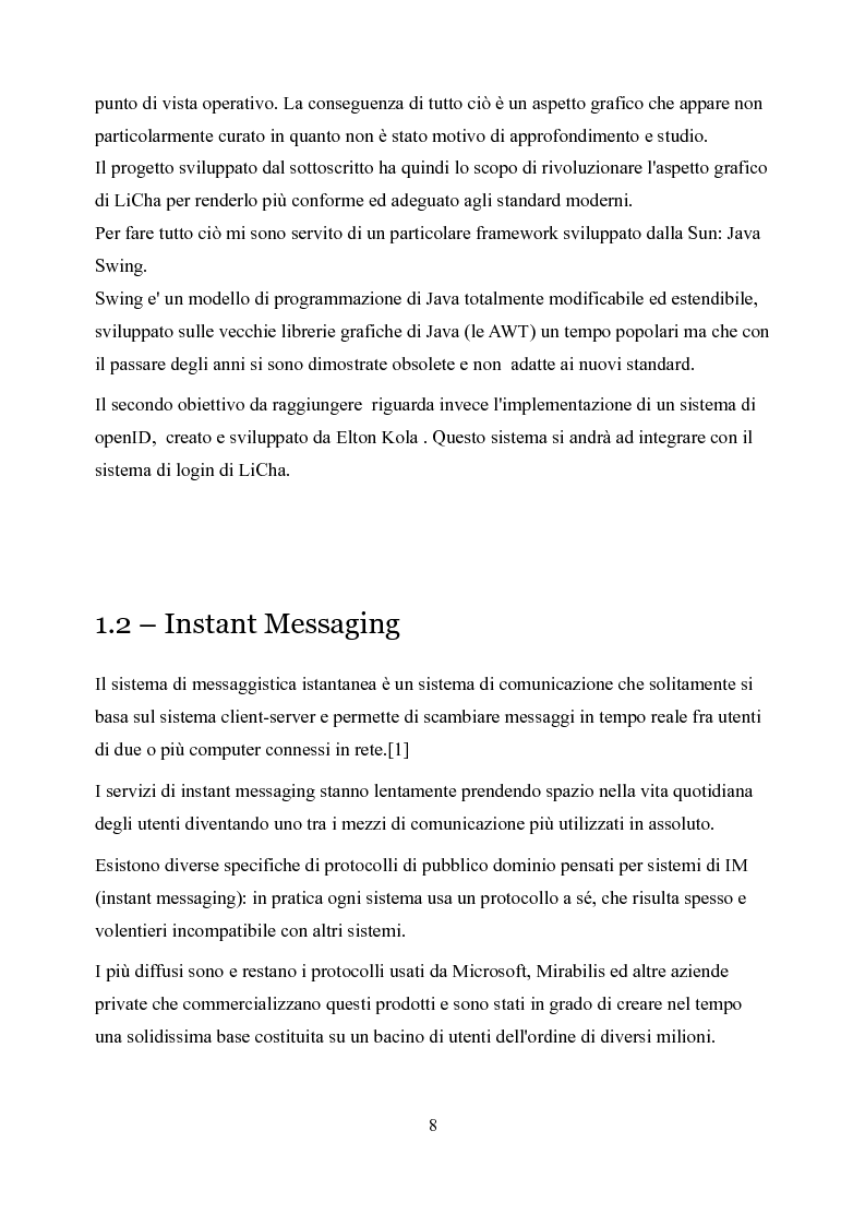 Anteprima della tesi: Realizzazione interfaccia ed autenticazione openId per un sistema decentralizzato di instant messaging, Pagina 2