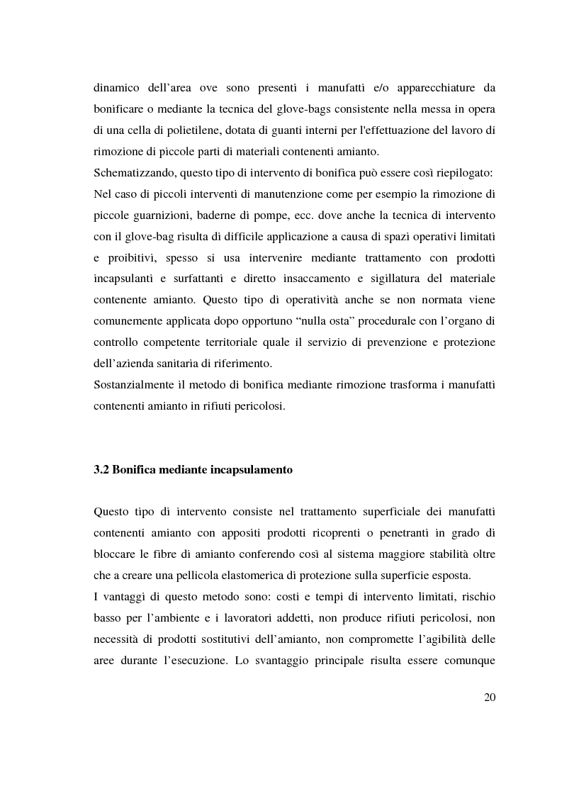 Anteprima della tesi: La bonifica dell'amianto negli impianti industriali, aspetti tecnico-organizzativi ed economici, Pagina 7