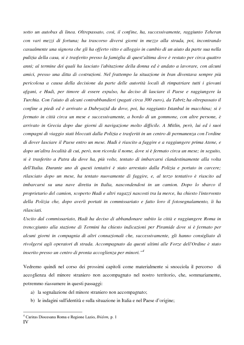 Anteprima della tesi: Il rimpatrio assistito del minore straniero non accompagnato, Pagina 4