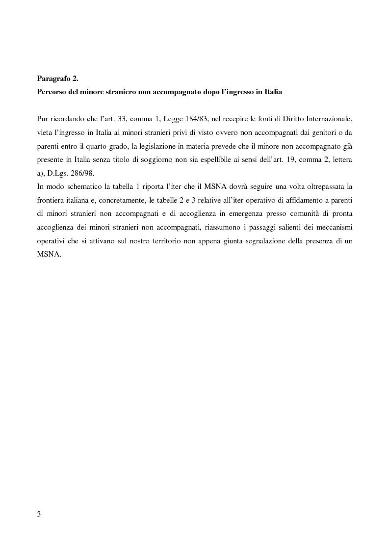 Anteprima della tesi: Il rimpatrio assistito del minore straniero non accompagnato, Pagina 8