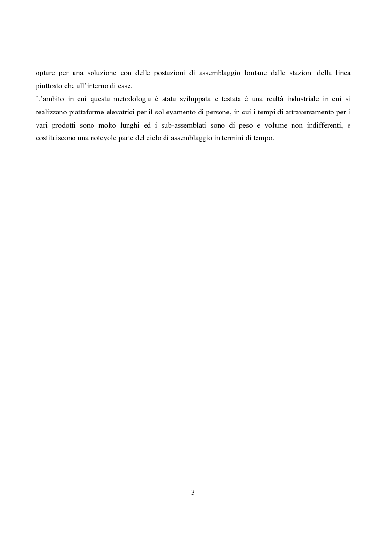 Anteprima della tesi: Bilanciamento di sistemi flessibili di assemblaggio e pre-assemblaggio, Pagina 4