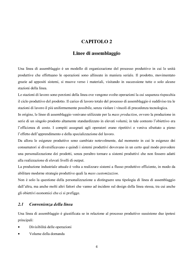 Anteprima della tesi: Bilanciamento di sistemi flessibili di assemblaggio e pre-assemblaggio, Pagina 5