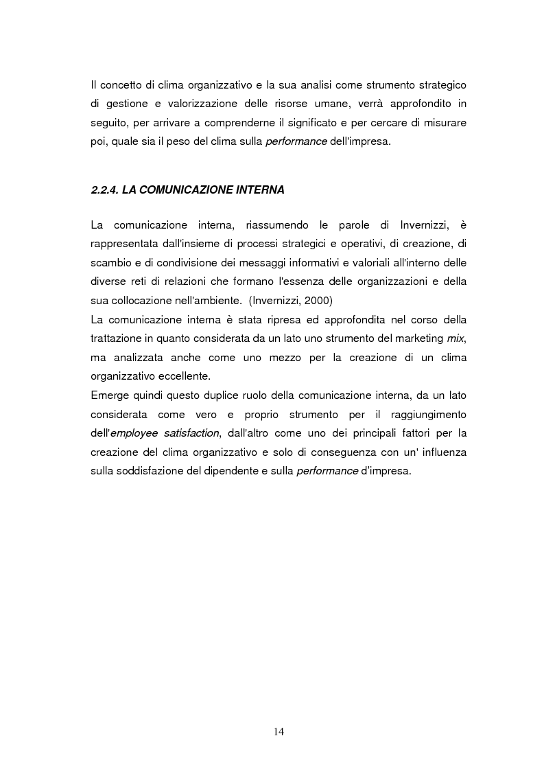 Anteprima della tesi: L'influenza del clima organizzativo sulle performance aziendali, Pagina 12